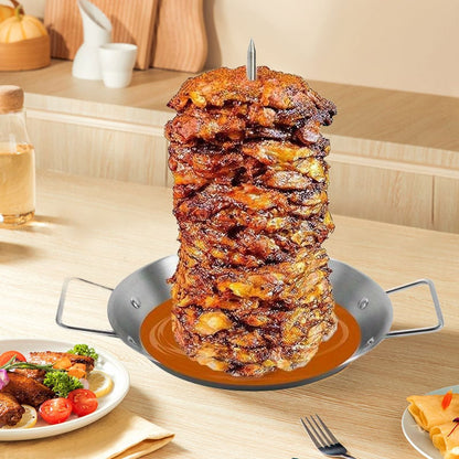 Stainless steel vertical screw grill pan