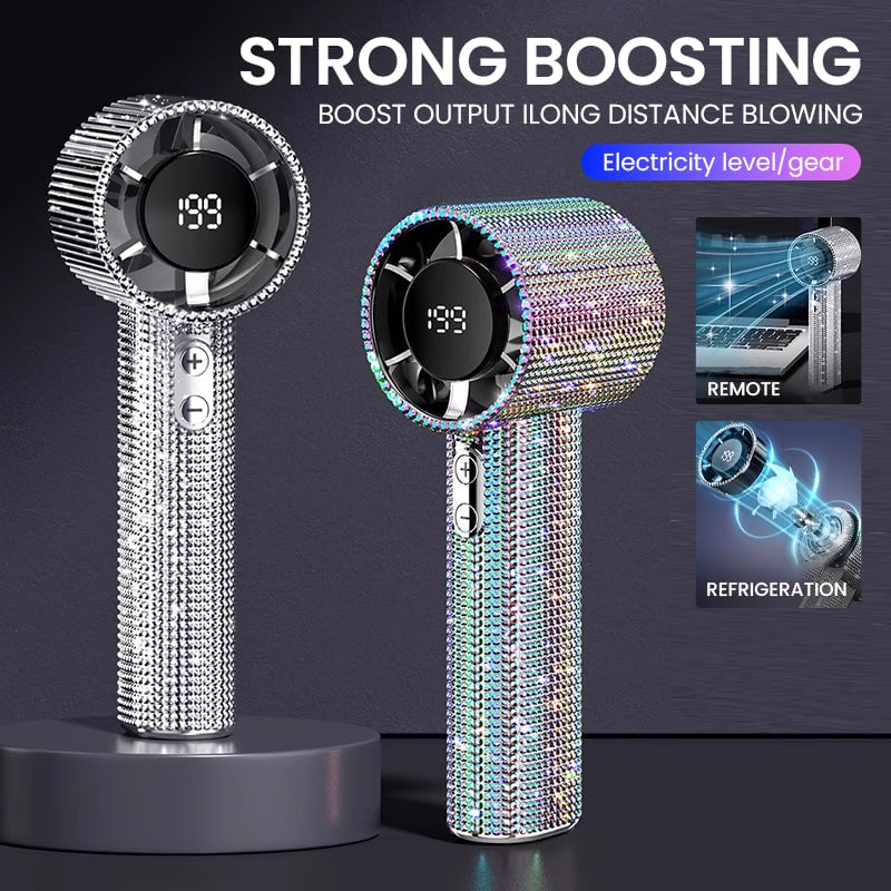 Sakerplus Luxury Rechargeable Handheld Turbo Fan