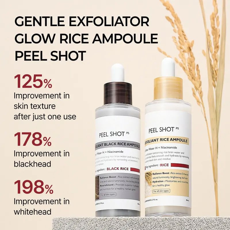 Gentle Exfoliating Ampoule – Black Rice