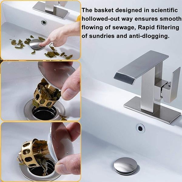 New Universal wash basin bounce drain filter