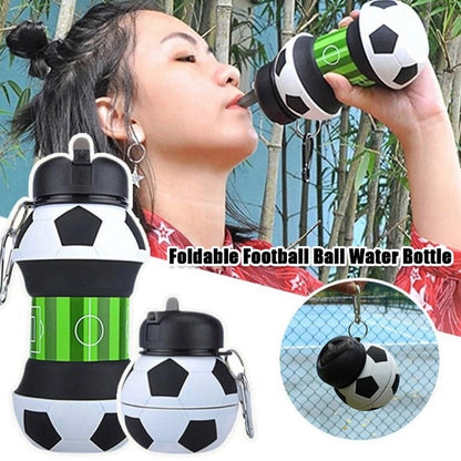 Foldable Football Ball Water Bottle