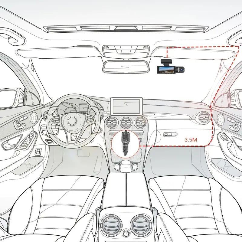 🚗Front & Rear Dashcam