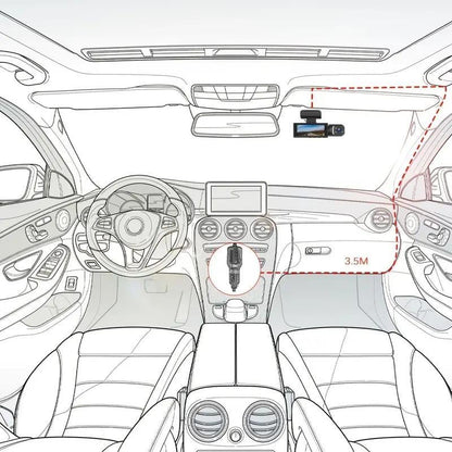 🚗Front & Rear Dashcam