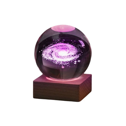 (✨hot sale✨)3D Galaxy Crystal Ball Nightlight Decorlamp