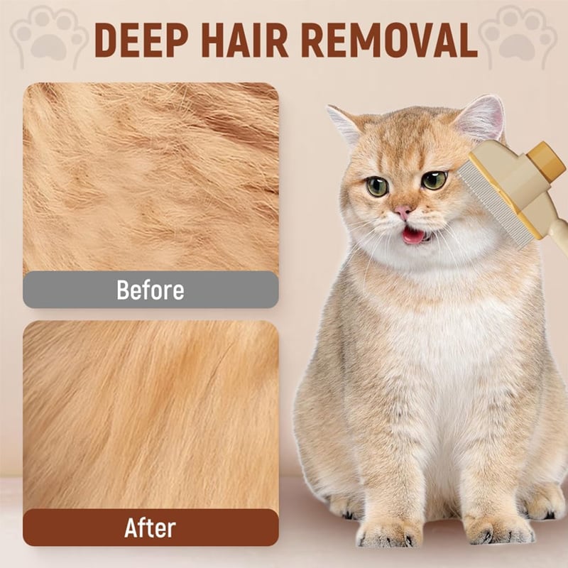 Self-Cleaning Pet Grooming Brush
