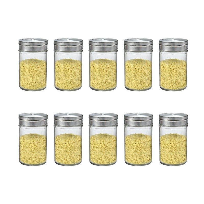 Glass Spice Jars Set