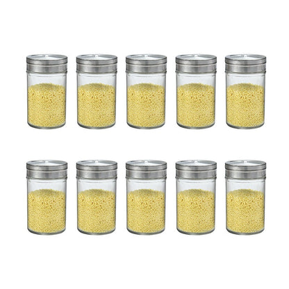 Glass Spice Jars Set
