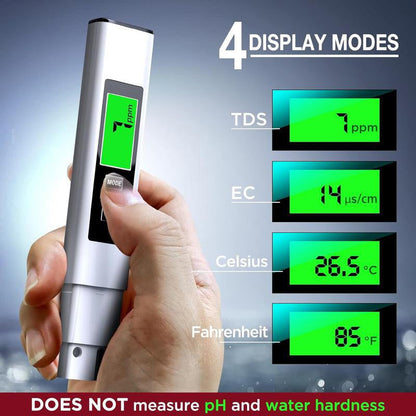 Nuevo medidor digital de TDS 4 en 1 para agua