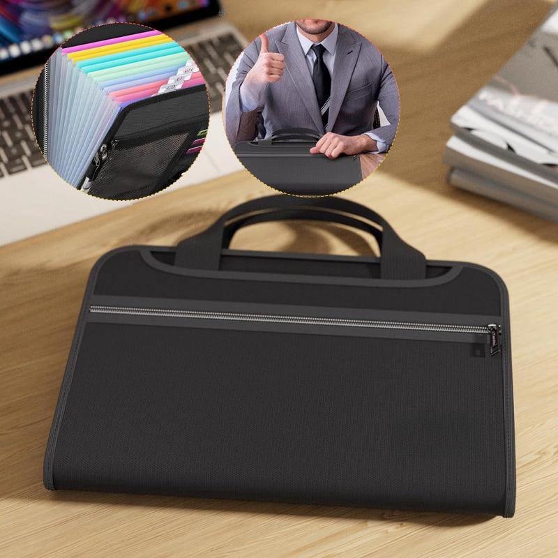 Large Capacity A4 Fireproof File Folder with Handle