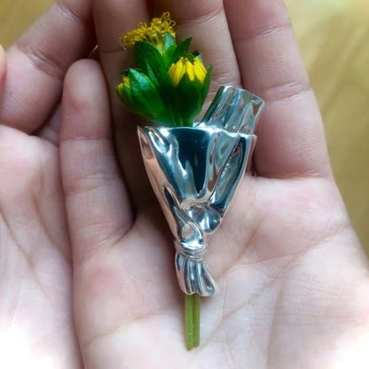 Wearable Flower Bouquet Clip Brooch