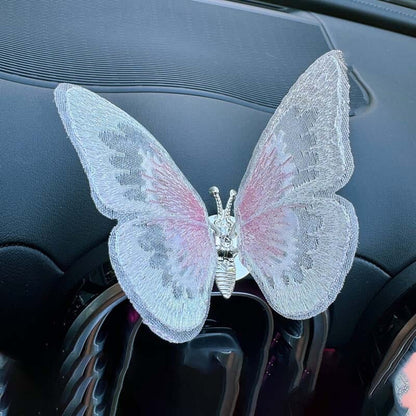Embroidery Fragrance Butterfly Car Decoration
