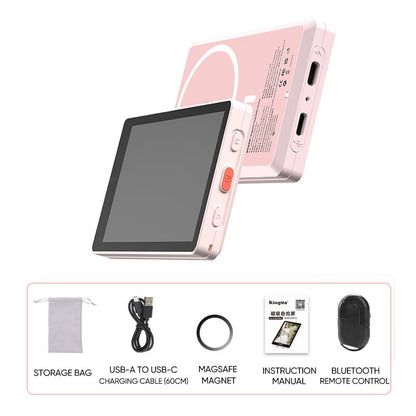 Magnetic selfie screen for smartphones