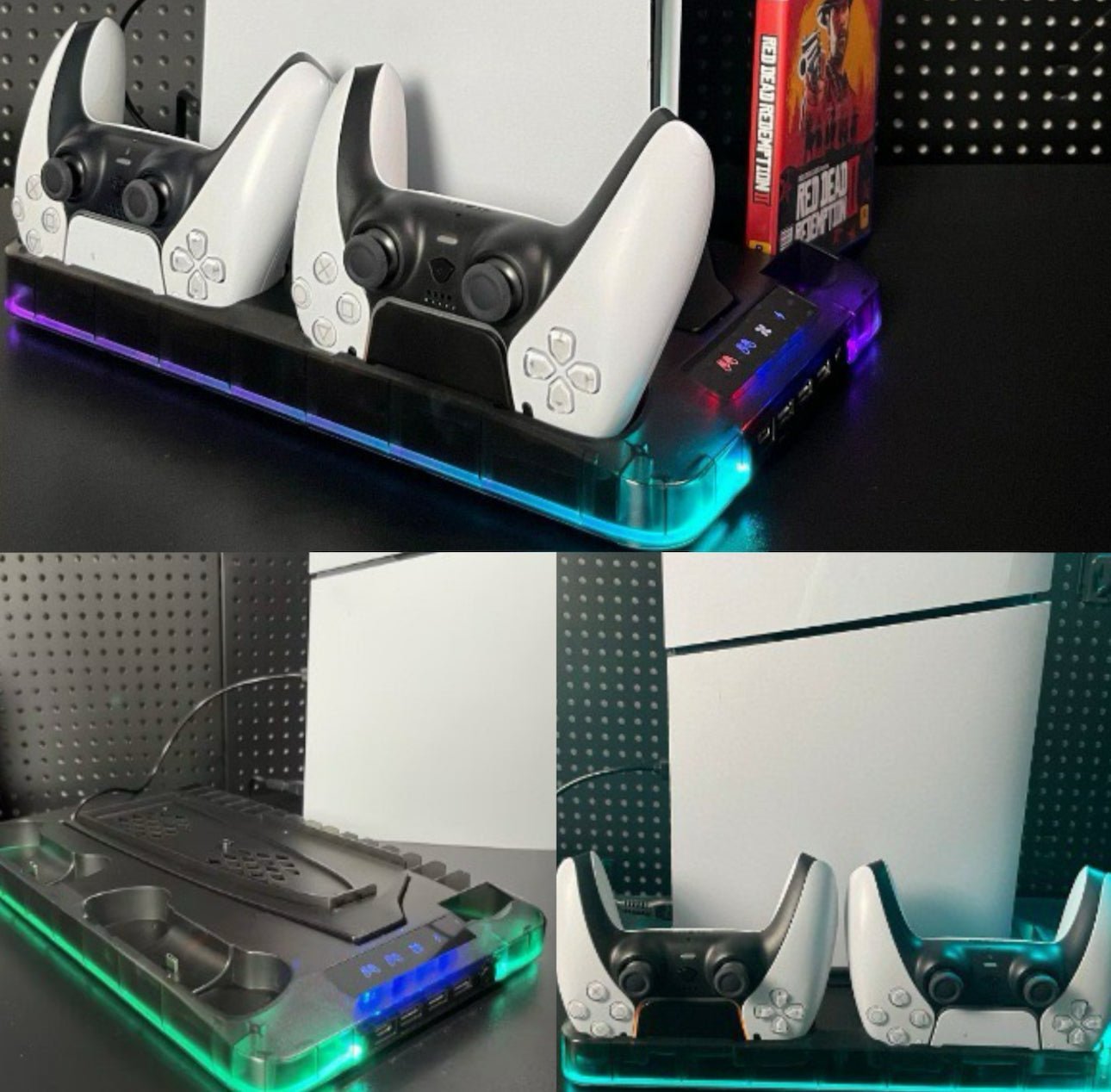 Base Cooling Bracket for Dual PS5 Controller