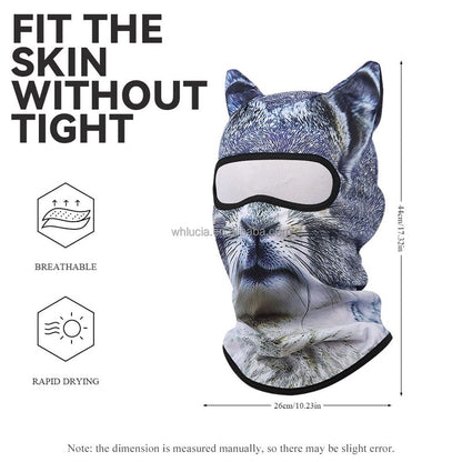 Sunscreen Outdoor 3D Cat Pattern Face Mask