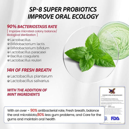 SP-8/SP-10 Probiotic Whitening Toothpaste for Oral Health
