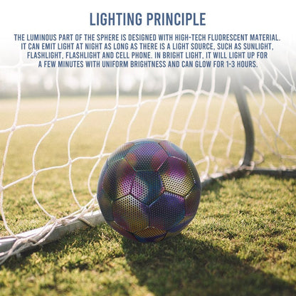 Reflective Luminous Soccer Ball