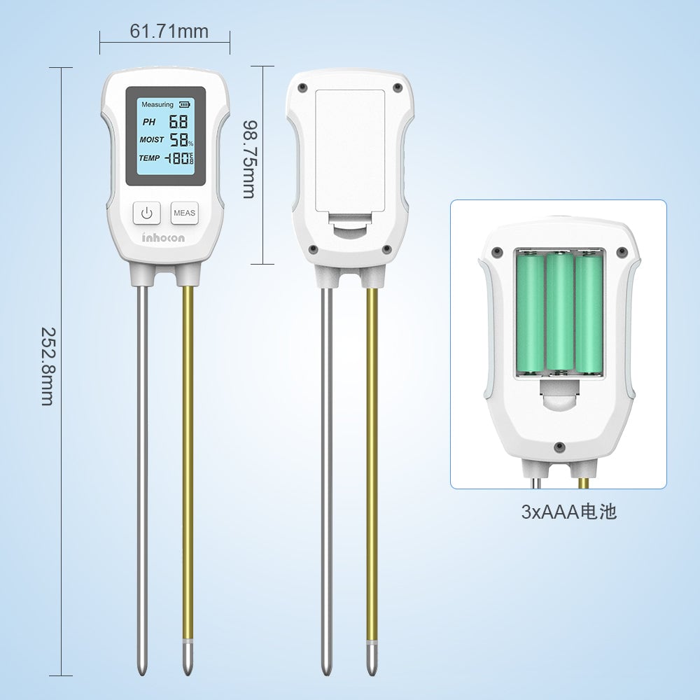 Saker 3 in 1 Digital Plant Soil Moisture Meter