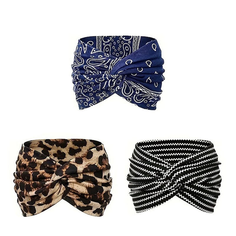 Vintage Style Wide Tie-Dye Hairband