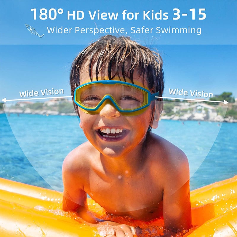High Definition Waterproof Anti-fog Large Frame Swimming Goggles【Set Of 2 PCS】