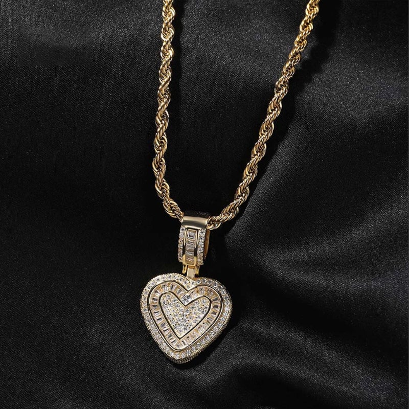 Hip Hop Heart Necklace