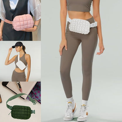 Checkered Down Crossbody Bag