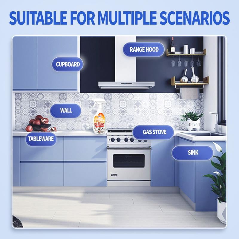 Heavy-Duty Kitchen Degreaser Foam Cleaner