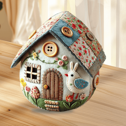 Patchwork Felt Egg House DIY Kit