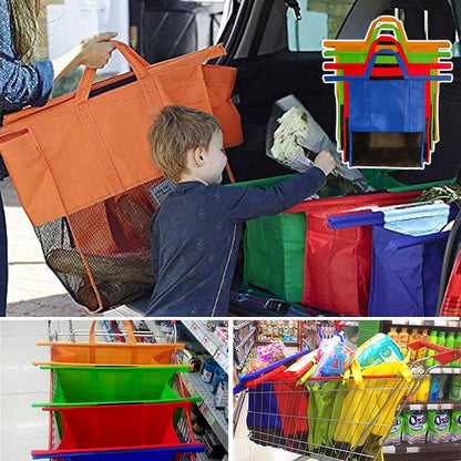 Supermarket Trolley Shopping Bag Thermal Bag(4 pcs)