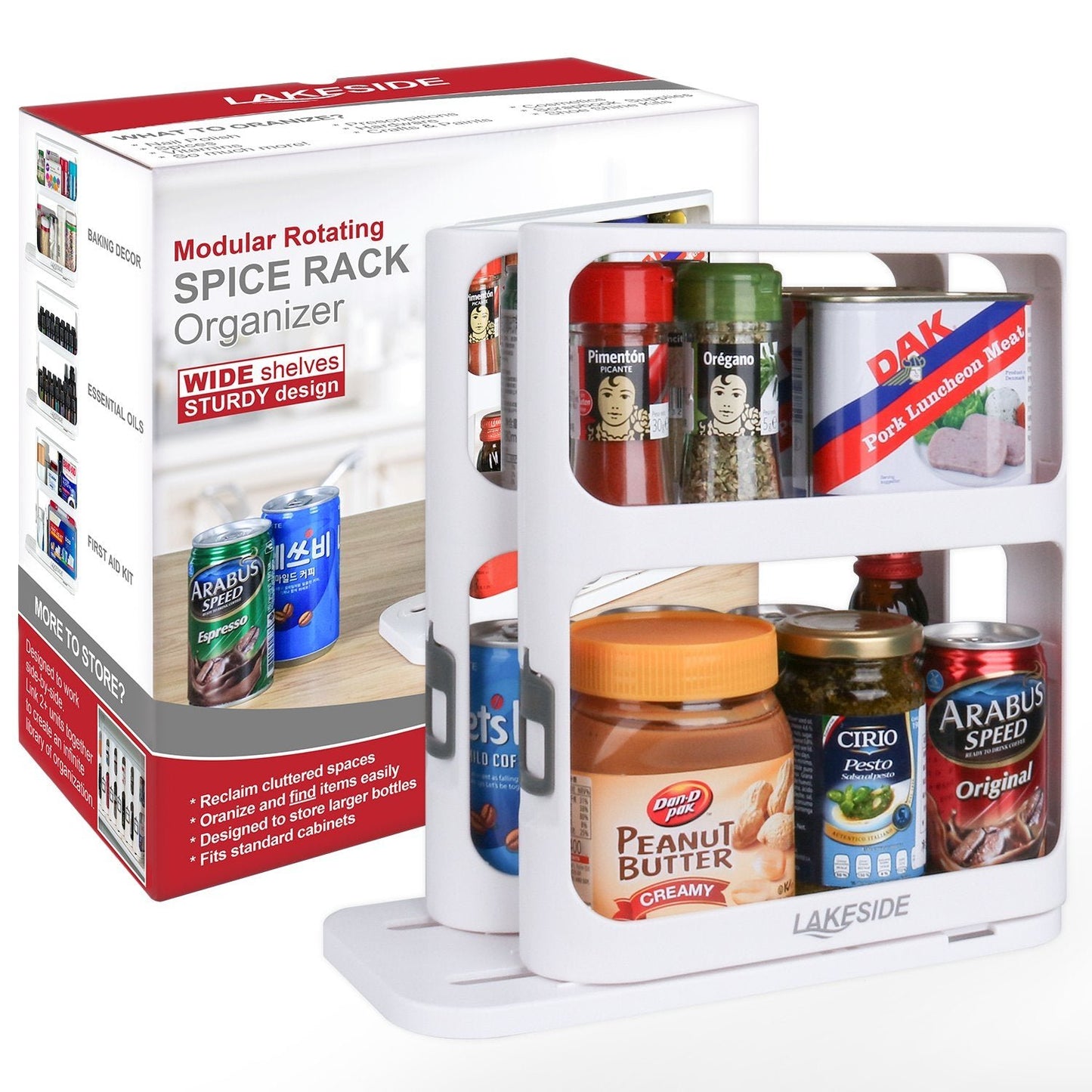 Rotating Spice Rack Organizer