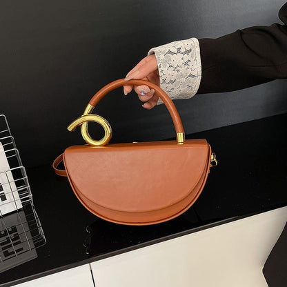 Bolso de mano de color liso de moda para mujer