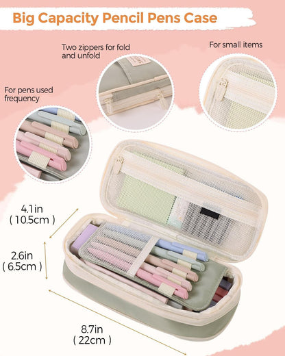 Sakerplus Cute Pink School Supplies Set