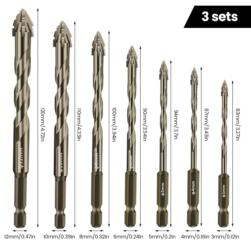 Four Blade Serrated Eccentric Drill