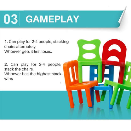 🪑Christmas Hot Sale-Chairs Stacking Tower Balancing Game🔥