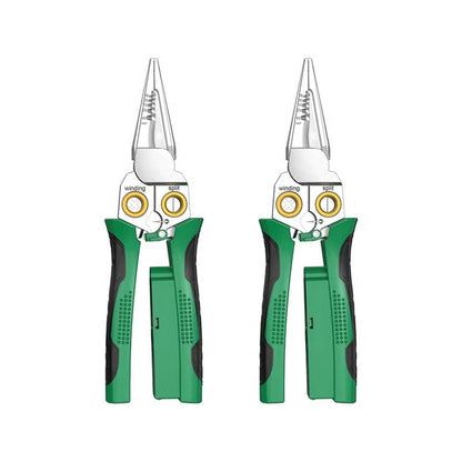 8-in-1 Heavy Duty Wire Stripper Pliers with Voltage Test