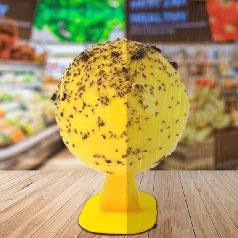 Yellow sticky insect ball