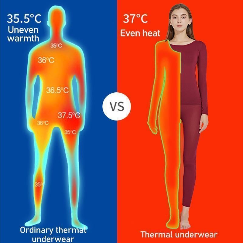 Ultra Soft Seamless Heating Set 37 ° Thermostatic Underwear
