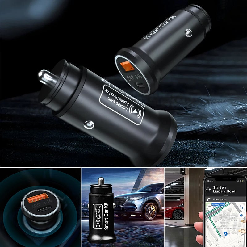 Cargador de coche con localizador GPS