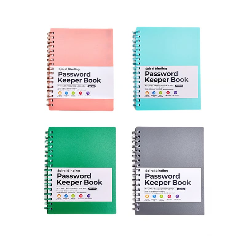 A6 Coil Password Keeper Book