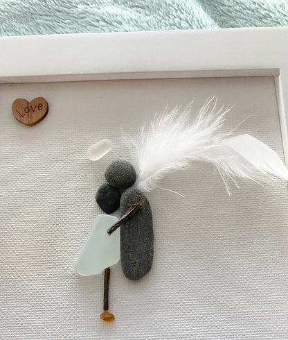 Memorial Gift Sorry for your loss Gift Sea Glass Art Sympathy Gift