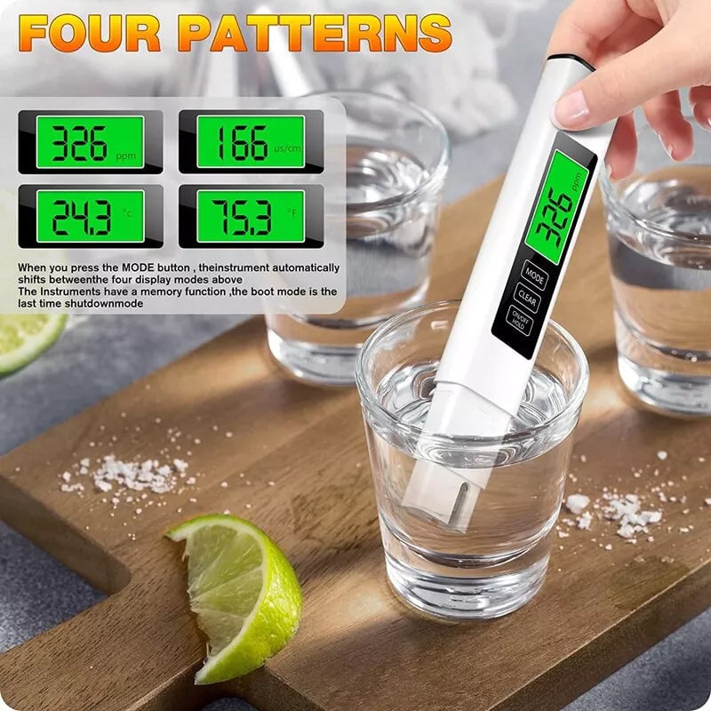 Nuevo medidor digital de TDS 4 en 1 para agua