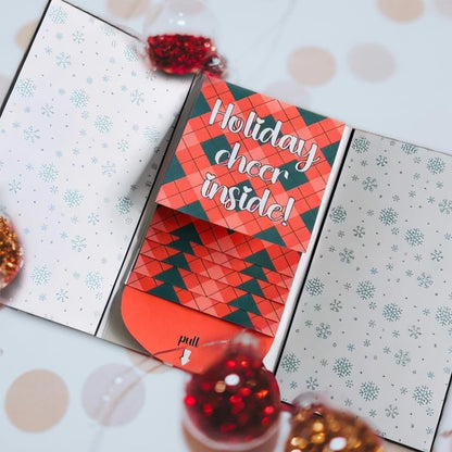 Handmade Waterfall Christmas Gift Card Booklet