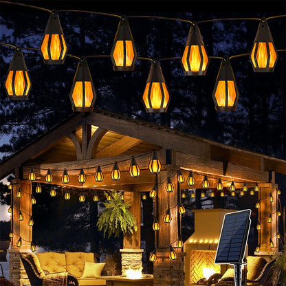 Sakerplus Solar Flickering Flame String Lights
