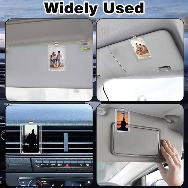 Acrylic Sun Visor Photo Holder