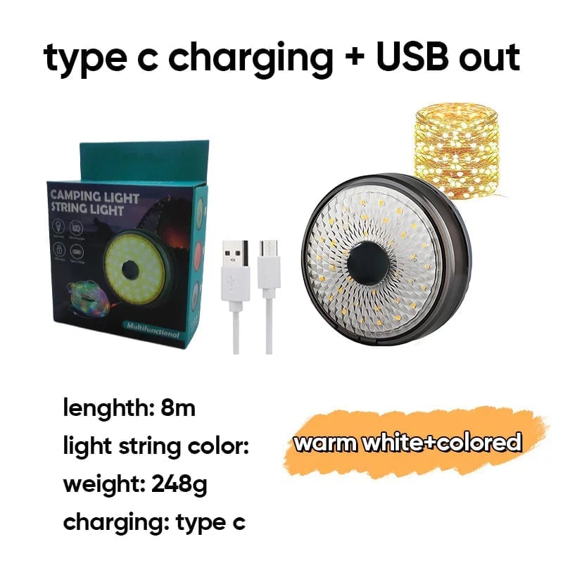 🔥Outdoor Waterproof Portable Stowable String Light