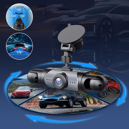 Four-record monitoring driving recorder