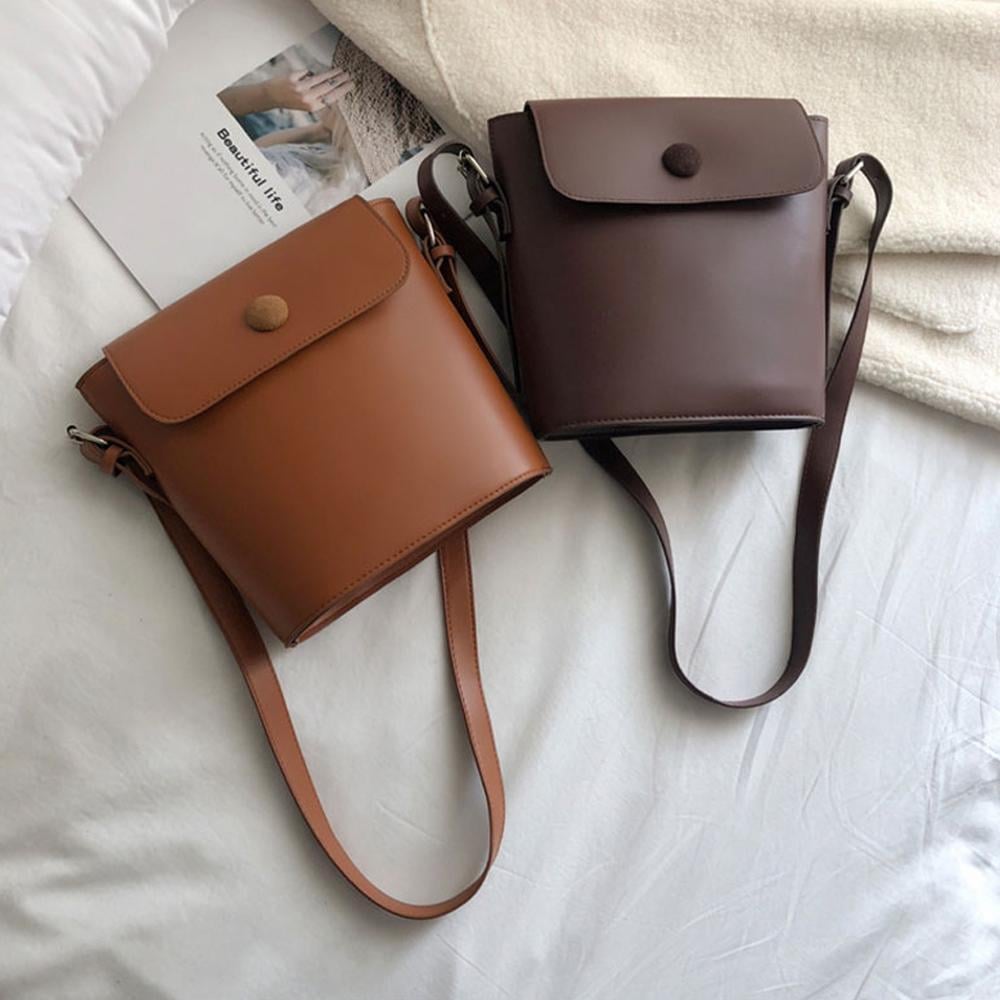 Women's Leather Bucket Bag