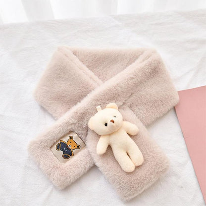 Cute Bear Plush Bib For Adult And Child