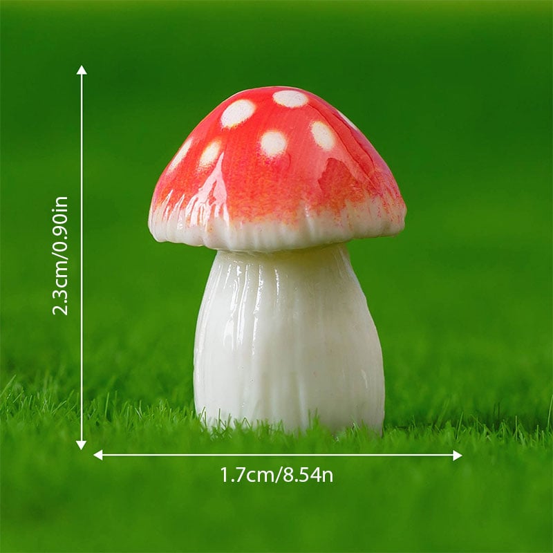 Simulation Mushroom Car Decoration