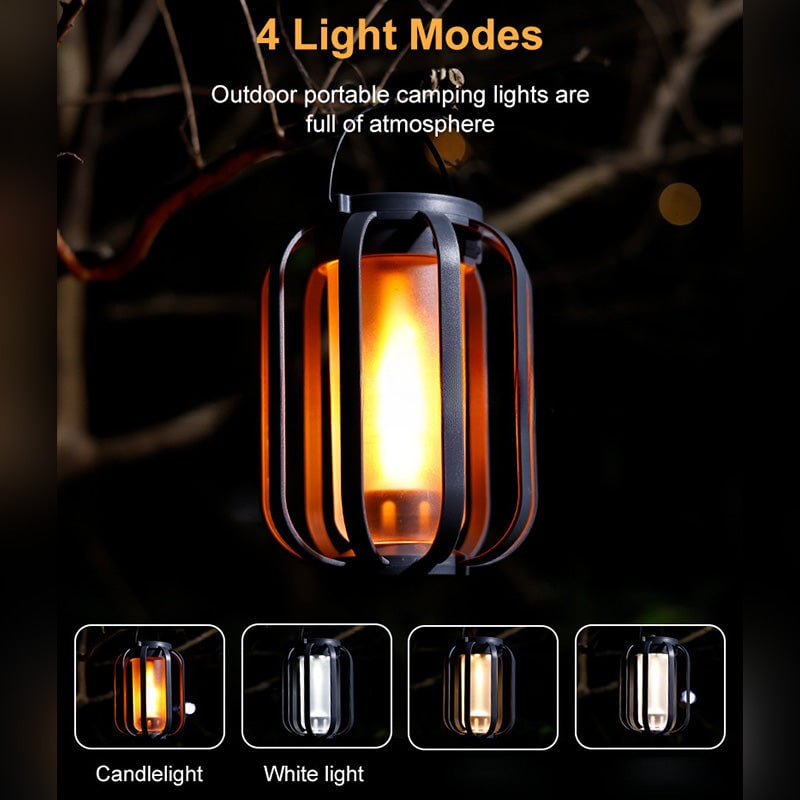 Solar lantern outdoor light with 4 Modes