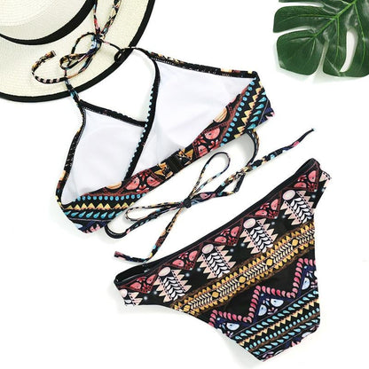 String Strappy Swim Wear Badeanzug